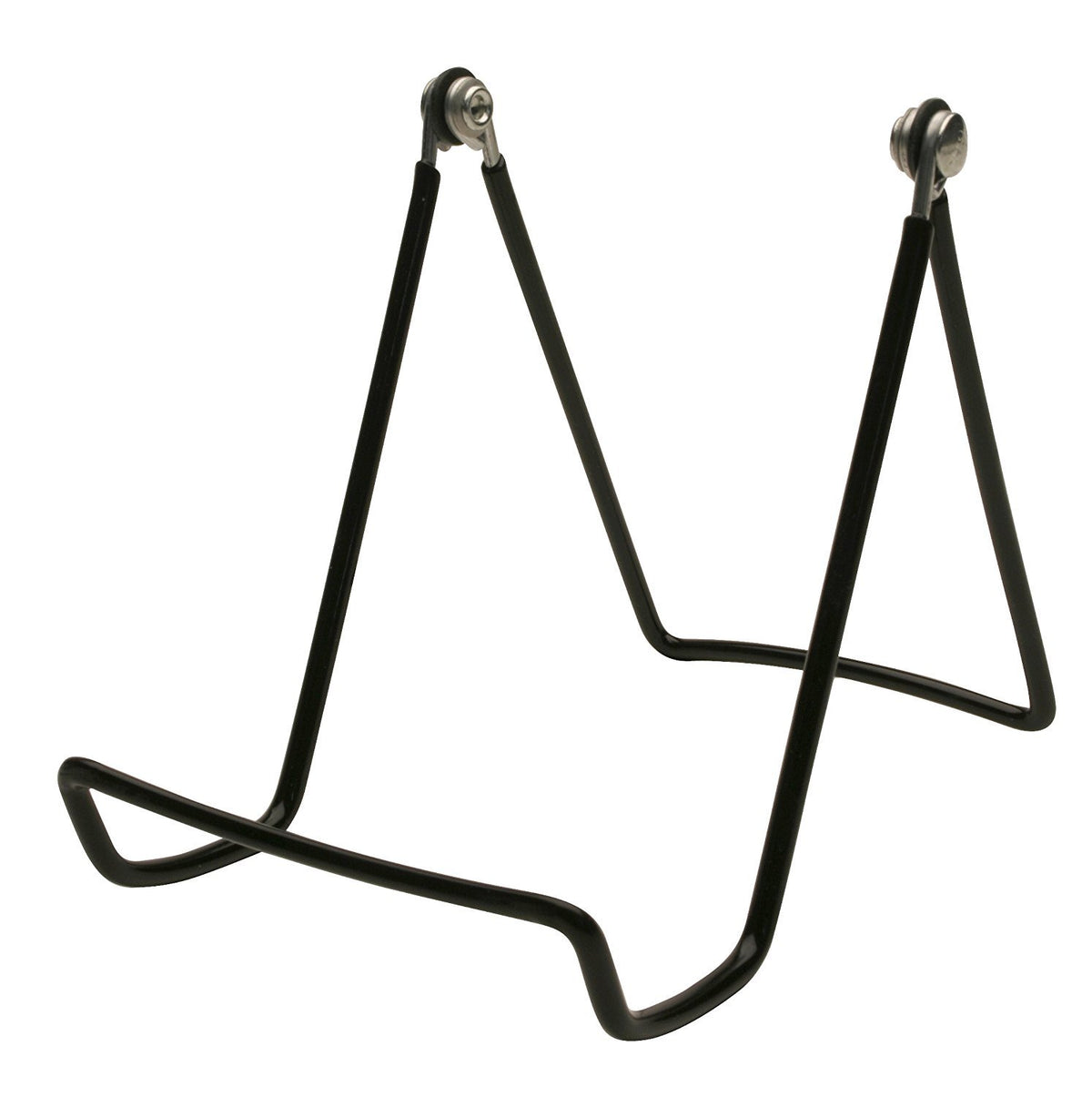 GIBSON HOLDERS 12 6AB Adjustable Wire Display Easels-3.75 W x 4.75 H w/ 2.25 Display Ledge, Black