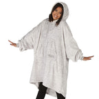 THE COMFY Oversized Wearable Blanket Microfiber Heather Gray One Size Fits All