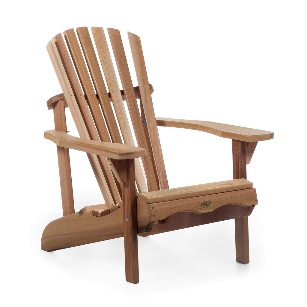 All Things Cedar AA21 Adirondack Adult Cedar Patio Chair | Outdoor Wood Furniture & Garden Chair | Ergonomic Back Support, Unassembled Deck Chairs 32x36x38”