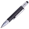 Troika Construction Liliput - Pip25/Bk - Multitasking Ballpoint Pen (Small) - Tool Pen - Centimeter/Inch Ruler - Slotted/Phillip