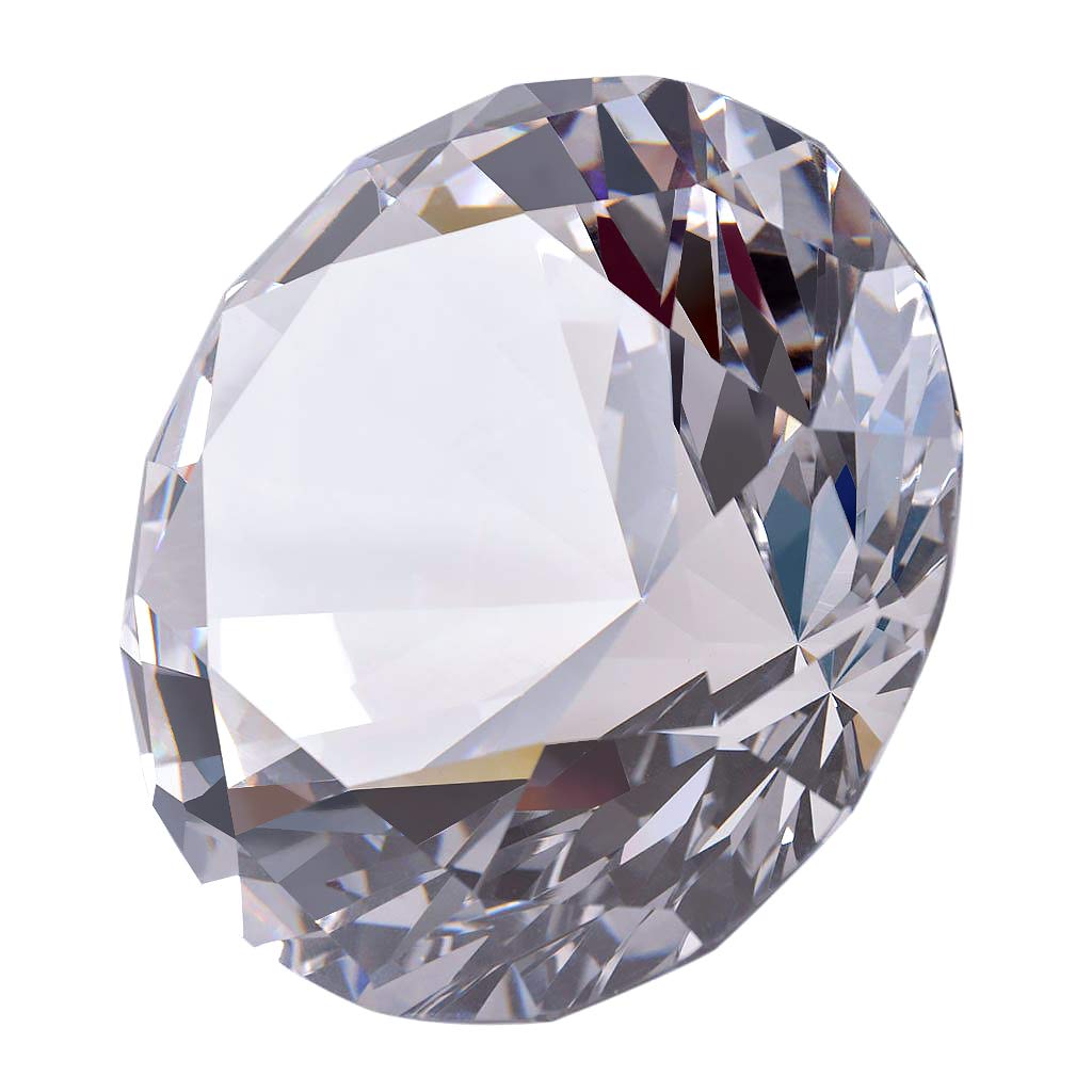 Longwin 80Mm(3.1 Inch) Crystal Diamond Paperweight Jewels Wedding Decorations Centerpieces Home Decor (Clear)