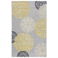 Rizzy Home Alora Decor Milan 5' X 8' Medallion Yellow/Gray/Rust/Blue Hand-Tufted Area Rug