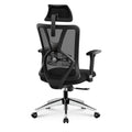 Ticova Ergonomic Office Chair - High Back Desk Chair with Adjustable Lumbar Support & 3D Metal Armrest - 130Reclining & Rocking 