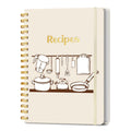 Lubudingjoy Blank Recipe Book To Write In Your Own Recipes. Sprial Hardcover Blank Cookbook, Recipe Journal Hold 150 Recipes(Pea