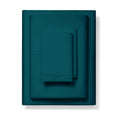 100% Cotton Full Size Sheet Set - 4 Piece Set - Hotel Luxury Bed Sheets - Deep Pockets - Easy Fit - 600 Thread Count Sateen Weave Breathable & Cooling Sheets - Dark Teal Bed Sheets - Fulls Sheets