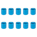 Mega Candles 10 pcs Light Blue 1/2 Inch Diameter Ceramic Chime Ritual Spell Candle Holders, Great for Casting Chimes, Meditation