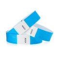 Wristco Neon Blue Tyvek Wristbands For Events - 500 Count - Tamper-Proof Design & Fluorescent Color Prevent Reuse - Premium-Grad