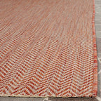 Safavieh Courtyard Collection Area Rug - 8' X 11', Brown & Beige, Non-Shedding & Easy Care, Indoor/Outdoor & Washable-Ideal For