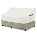 Lsongsky Patio 3-Seater Sofa Cover,Outdoor Couch Cover Fits Up To 85W X 38D X 35H Inches,100% Waterproof Heavy Duty Patio Furniture Covers,Beige & Gray-Green