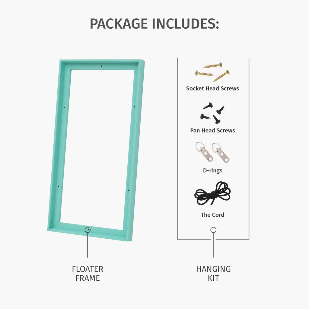 Pixy Canvas Floater Frame 11X14 For 1-1/2 (1.5) Inch Deep Canvas Paintings/Canvas Prints/Wood Canvas Panels/Wall Art/Wall Decor/
