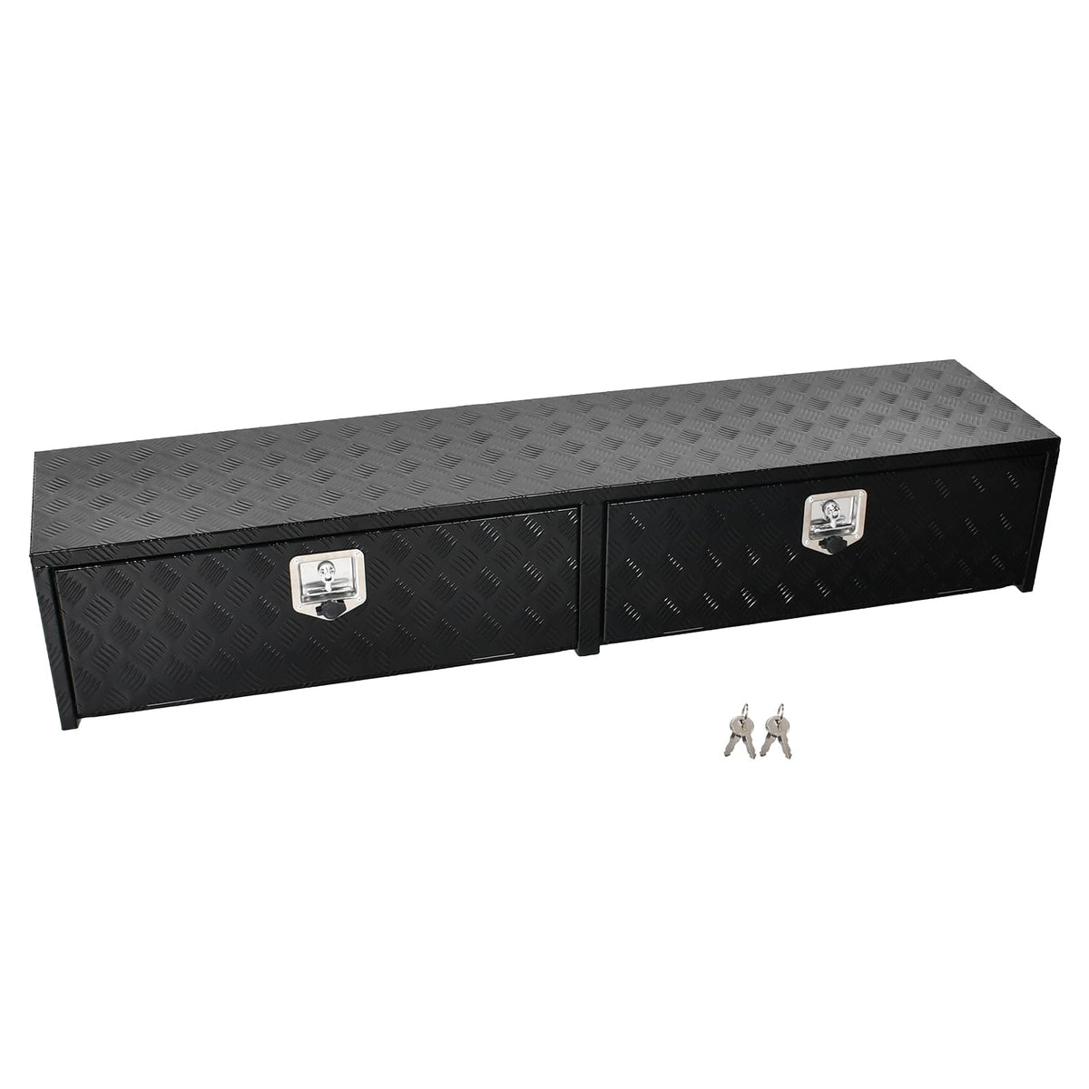 Fgjqefg 72 Inch Aluminum Tool Box Truck Car Trailer Underbody Toolbox,Rv Storage Organizer,Underbed Truck Tools Organizer W/Lock