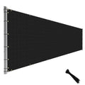 Tang 5Ftx199Ft Black Fence Privacy Screen Temporary Fence Privacy Screen Windscreen Fence Netting Cover Privacy Blockage Excelle