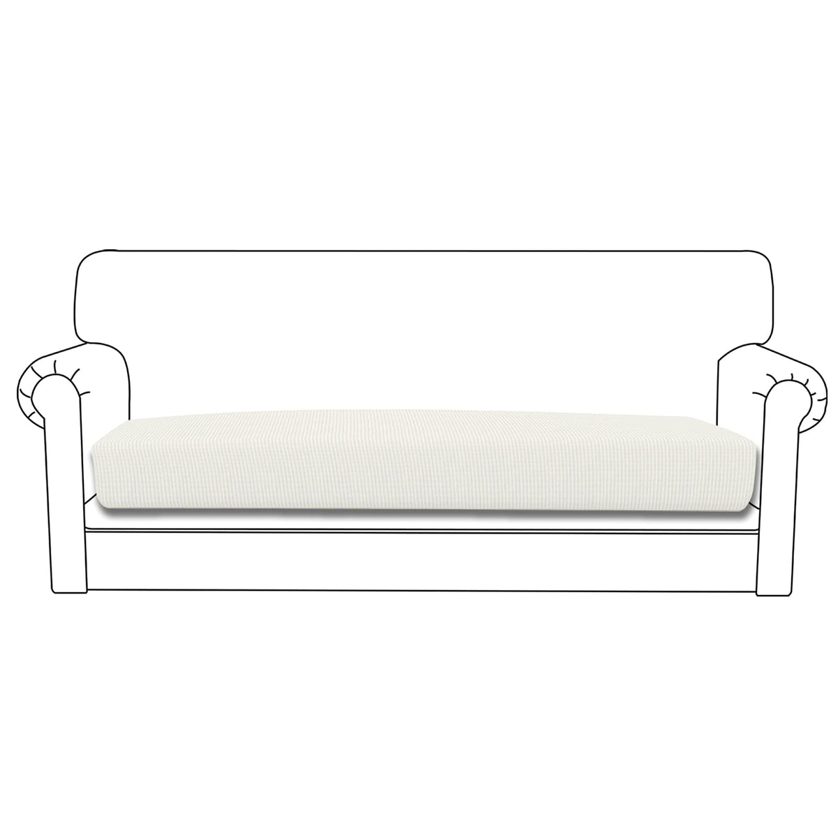 Easy-Going Stretch Cushion Cover Sofa Cushion Furniture Protector Sofa Seat Sofa Slipcover Sofa Cover Soft Flexibility With Elas