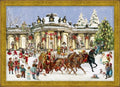 Victorian Santa Sleigh German Advent Calendar