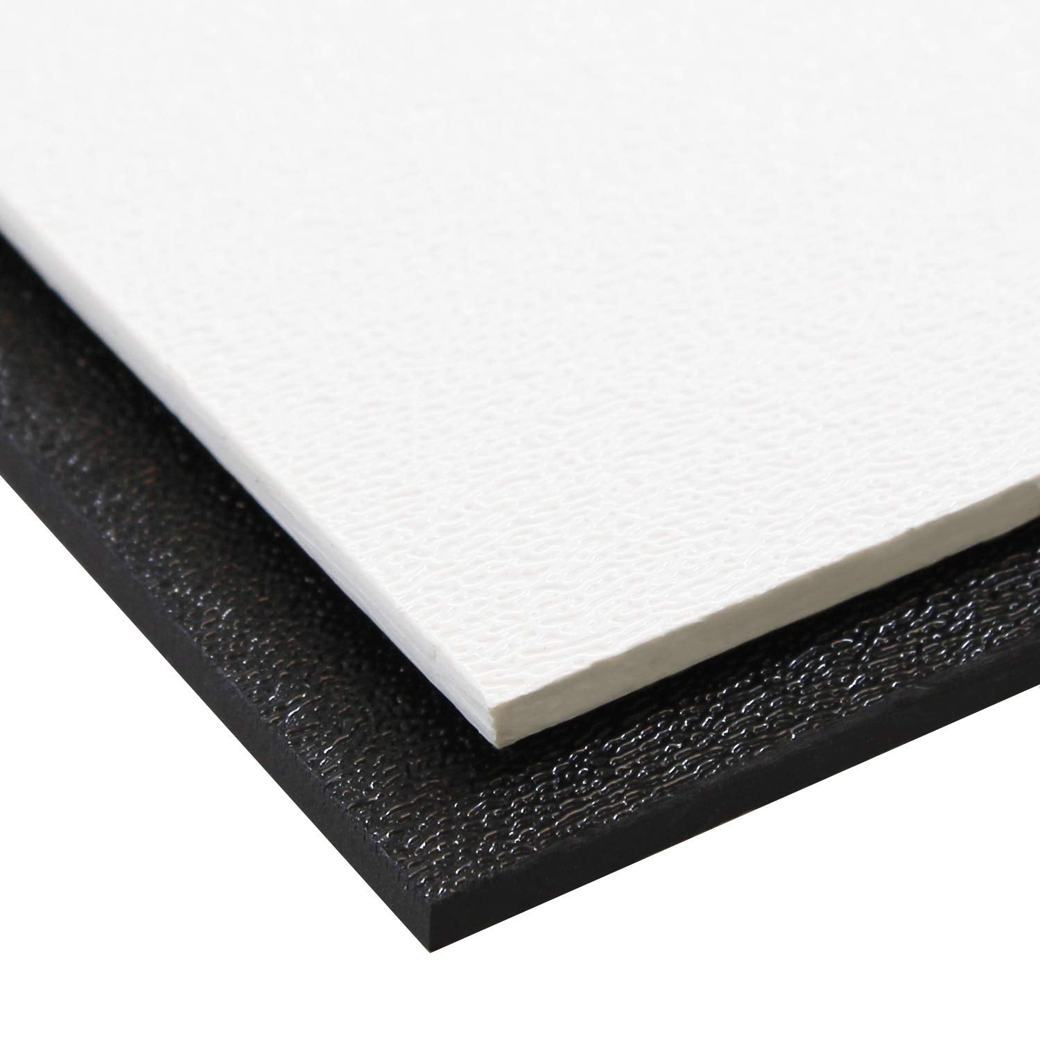 Source One Premium 1/8 Inches Black Or White Textured Abs Acrylic Sheet (24 X 24, White)
