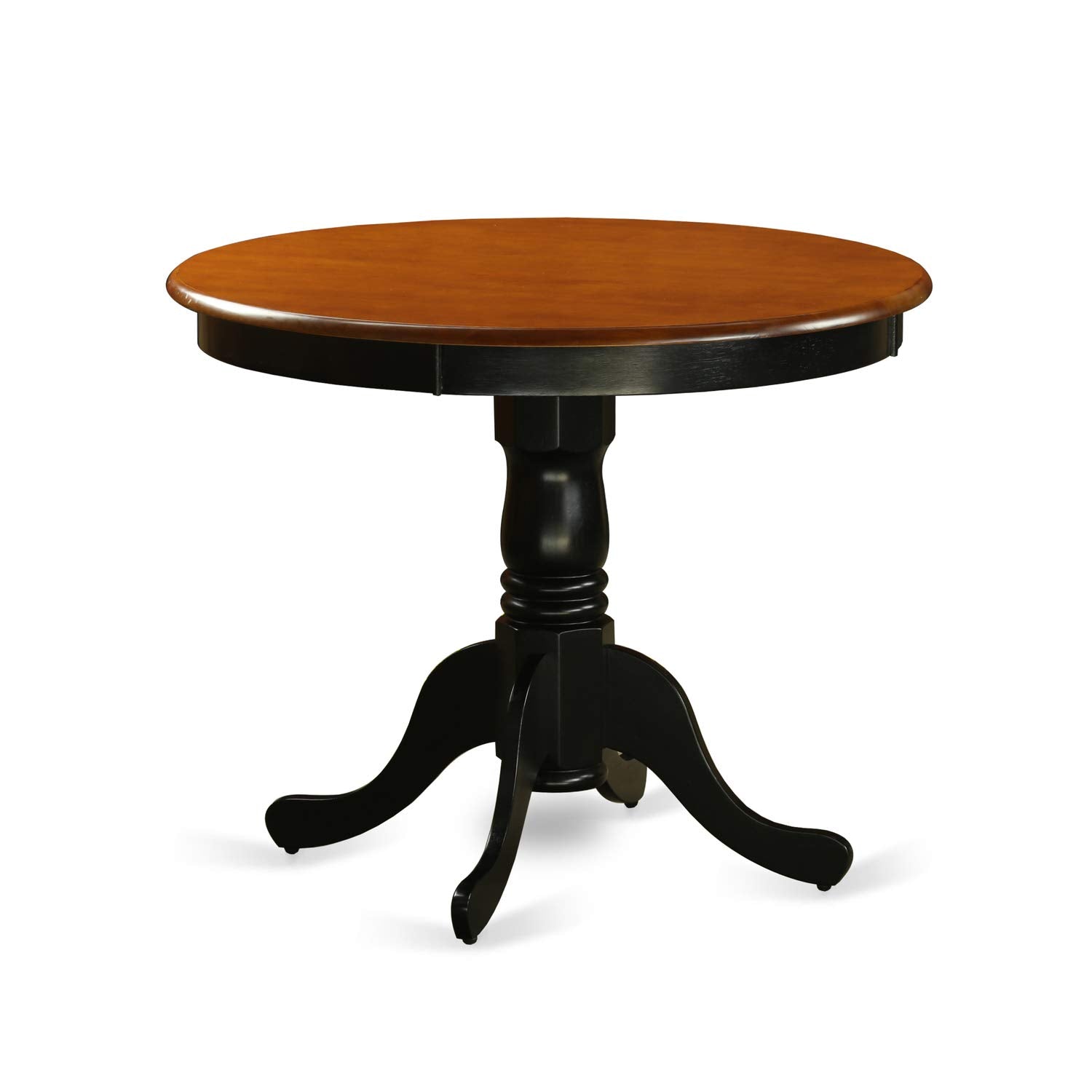 East West Furniture Anav3-Blk-Lc 3 Pc Kitchen Setin Black And Cherry