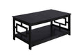 Convenience Concepts Town Square Coffee Table with Shelf, Driftwood/White