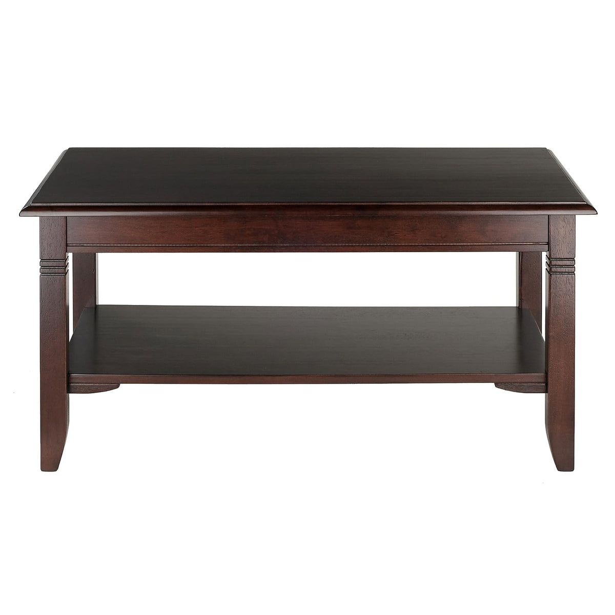 Winsome Nolan 18.03-inch x 37-inch x 21.02-inch Composite Wood Coffee Table, Cappuccino (40237)