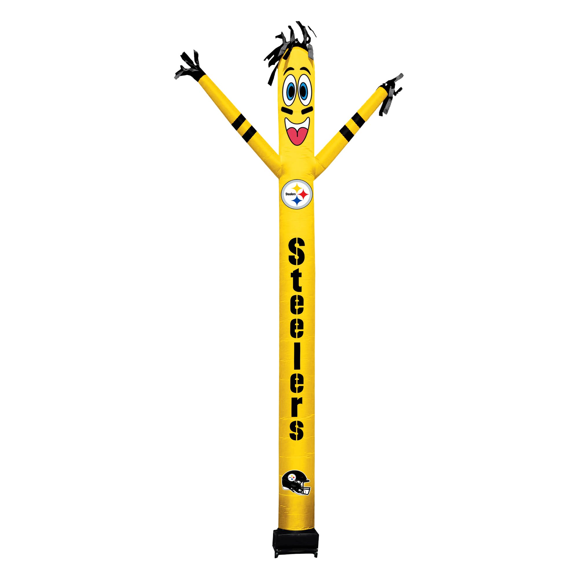 Sporticulture Football Pittsburgh Steelers Wacky Waving Inflatable Tube Guy with LED Lights & Built-in Blower - 6 x 36 x 96 NFL 