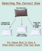 Pillowflex Set Of 2 (13X19) Premium Polyester Pillow Inserts - European Rectangle Pillow Forms, Machine Washable, Sham Pillow In