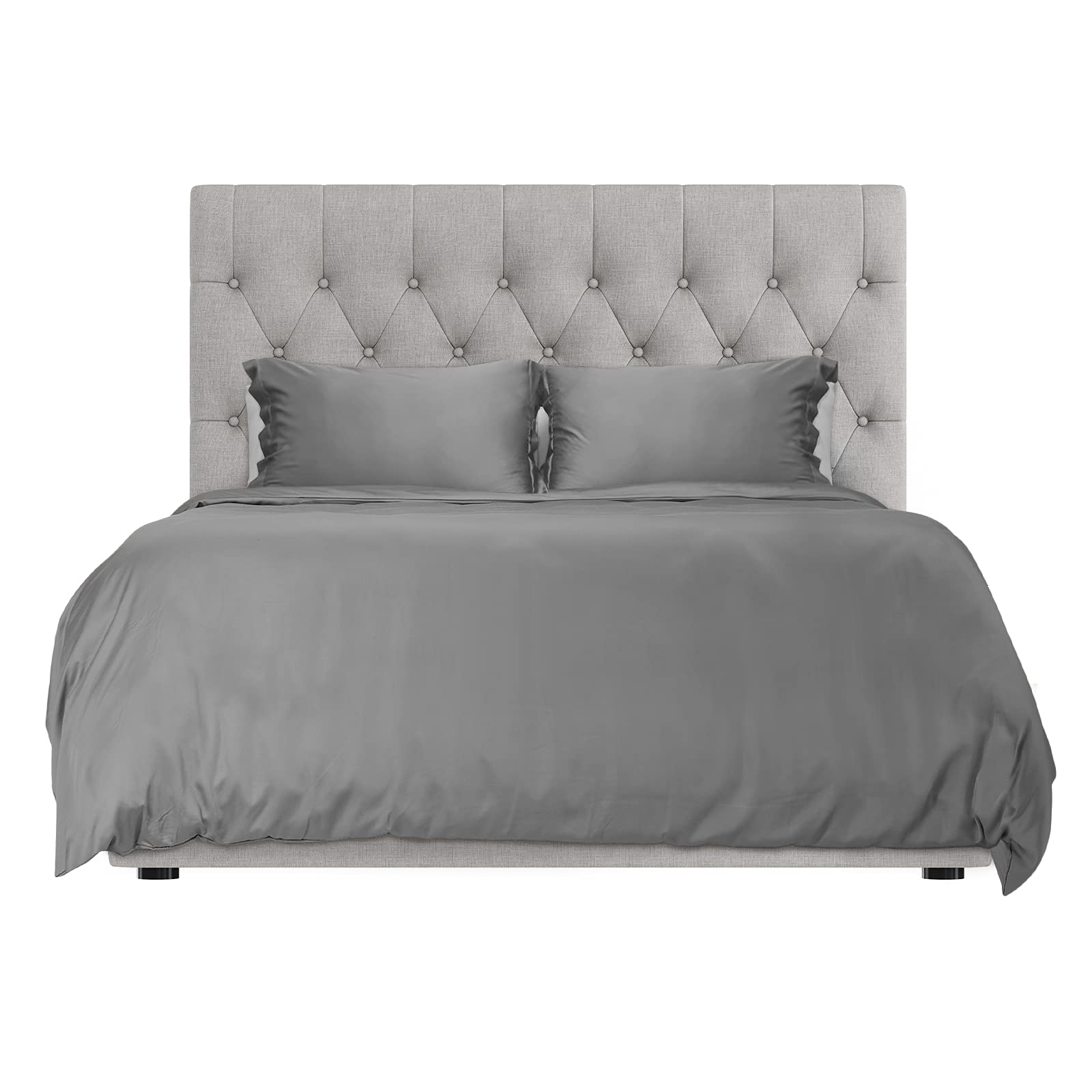 Hotel Sheets Direct 3 Piece Full Duvet Cover Set, 100% Viscose Derived From Bamboo Comforter Cover With 2 Pillow Shams, Moisture