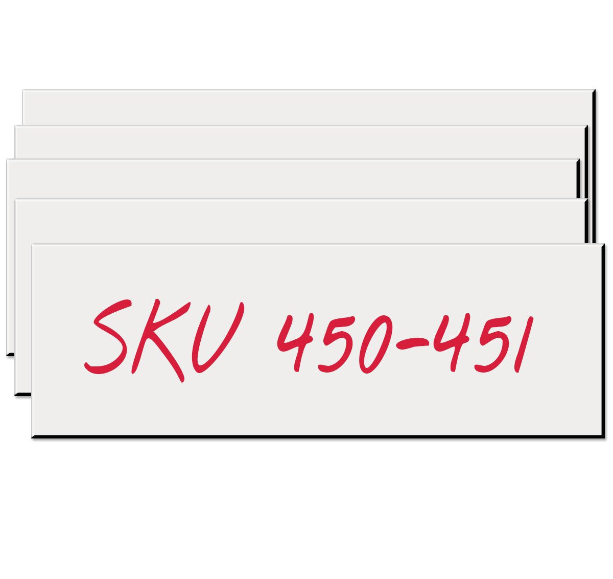 Write-On Magnetic Rack/Shelf Labels 6 X 2-10/Pk - Made In The Usa!