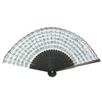 Salutto Hand Fan with Beautiful Fabric Printed Music Score