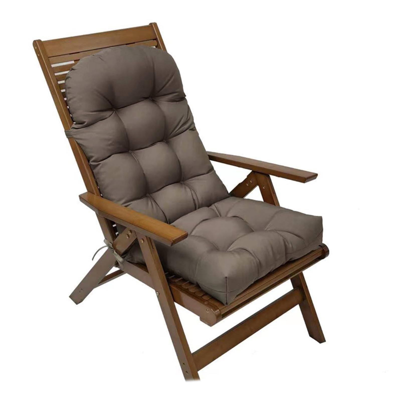 Eoieov Outdoor Patio Chair Cushions Set Of 1 Outdoor Adirondack Chair Cushion With Ties,Outside Thick Seat Cushions For Adironda