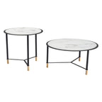 Zuo Set of 2 Davis Coffee Tables Black & White