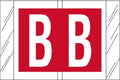 Tabbies Original Col'R'Tab 12000 Series Alpha Labels, Red, B', 1'H X 1-1/2'W, Heavy Duty & Fade-Resistant, Made In The Usa, 5