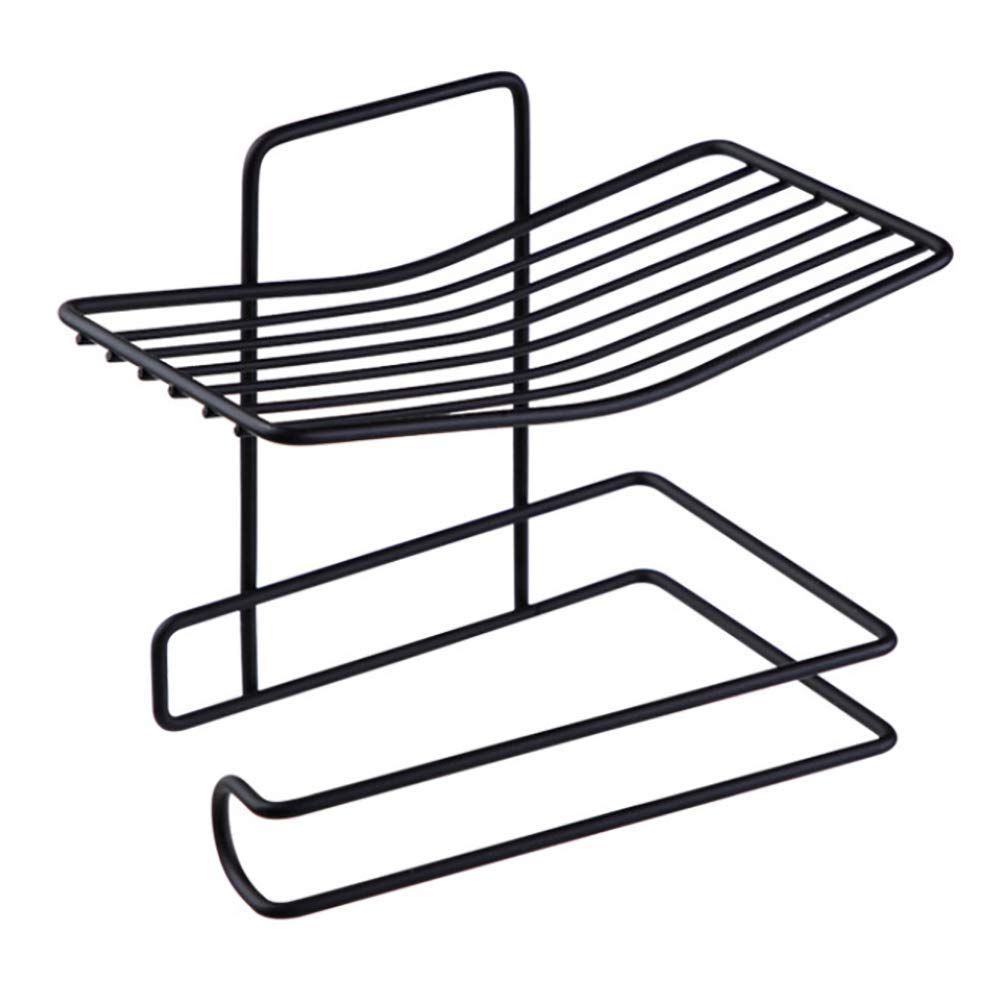 Cheet enterprise Bathroom Tissue and Mobile Holder 2 Layer Soap Stand, Heavy Quality (Pack of1)