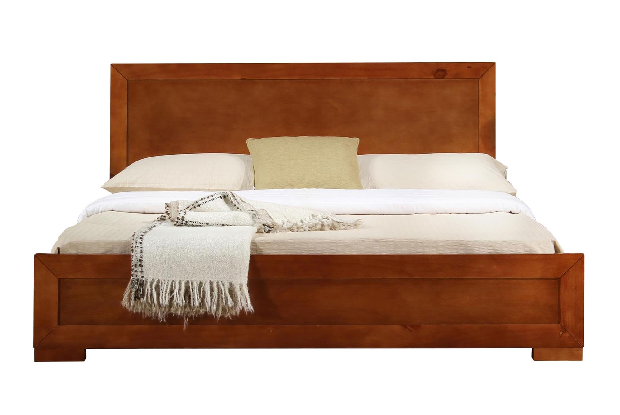 Camden Isle Trent Wooden Platform Bed, Cherry, Twin