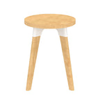 Safco RESENDTNA 14 Inch Diameter Resi Small Maple Accent Coffee Side Corner Sofa Living Room Office Lounge Bedside Nightstand End Table, Natural