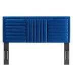 Modway Mod-6664-Nav Believe Channel Tufted Performance Velvet Twin Headboard, Navy