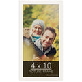 wallsthatspeak 4x10 White Picture Frame for Puzzles Posters Photos or Artwork
