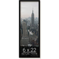 wallsthatspeak 6x22 Black Picture Frame for Puzzles Posters Photos or Artwork