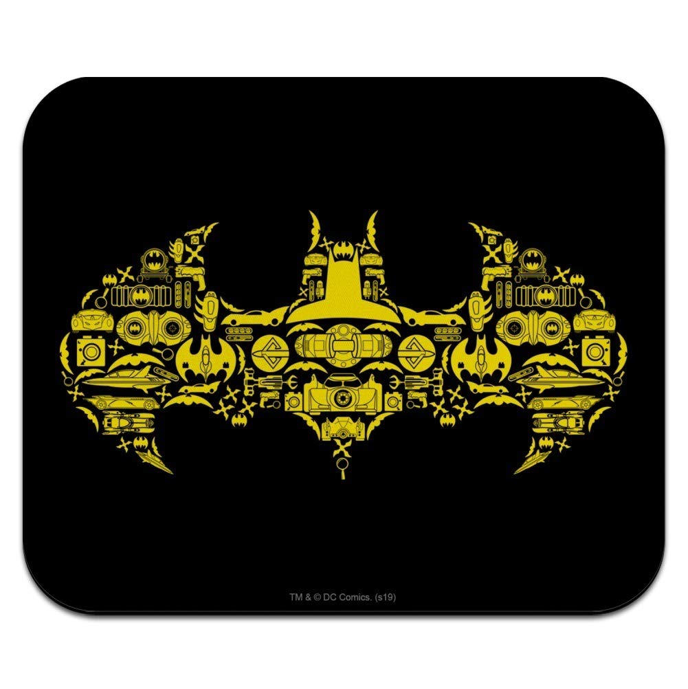 Batman Batman Icons Logo Low Profile Thin Mouse Pad Mousepad