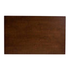Baxton Studio Britte Mid-Century Modern Transitional Walnut Brown Finished Rectangular Wood Dining Table