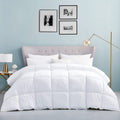 Luxurious Oversize California King Size Hard-To-Find 75 Oz Fill Weight Goose Down Alternative Comforter, 600 Thread Count 100% E