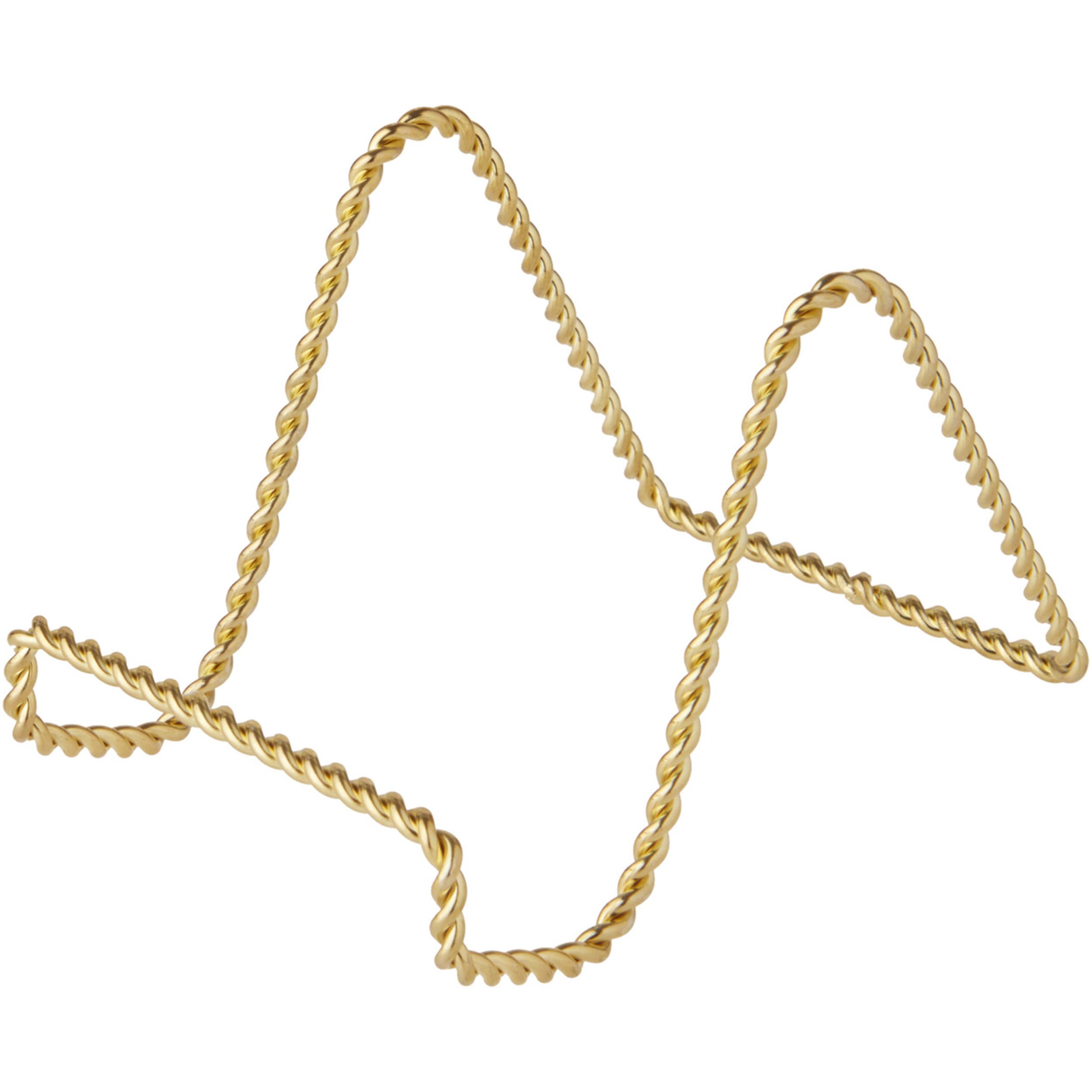 Bards Twisted Gold-toned Wire Easel Stand, 3 H x 3 W x 4 D, Pack of 2