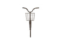 Creative Co-op DA6000 Iron Bike Shape Wall Decor with Basket, Rust 30.00'' x 32.00''