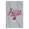 NBA Miami Heat Script Sweatshirt Throw Blanket, 54 x 84