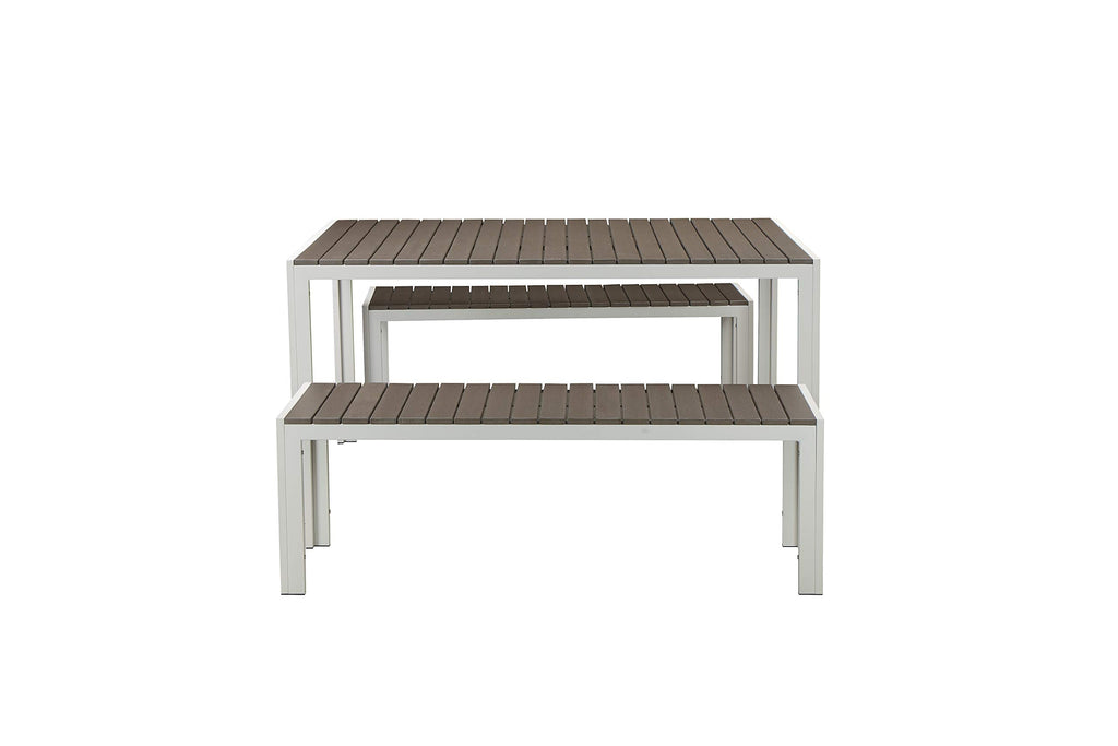 Pangea Home Breeze 3 Whtgry Dining Set, Grey