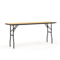 Flash Furniture Gael 6' Wood Folding Training and Event Table, Rectangular Folding Training Table with Smooth Clear Coated Finished Top, Natural