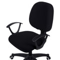 Smiry Office Computer Chair Covers, Stretch Jacquard Universal Desk Rotating Chair Slipcovers Protector, Seat Cover + Backrest C