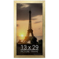 wallsthatspeak 13x29 Gold Picture Frame for Puzzles Posters Photos or Artwork
