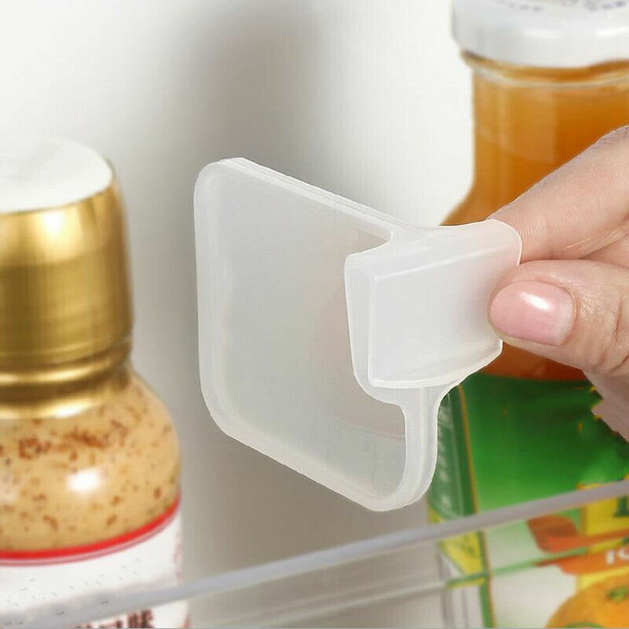 Toriox 4 Pcs Storage Organiser Space Dividing Bottle Food Packets Orgainzer For Refrigerator,Kitchen, Drawers, Stationary, Shelf