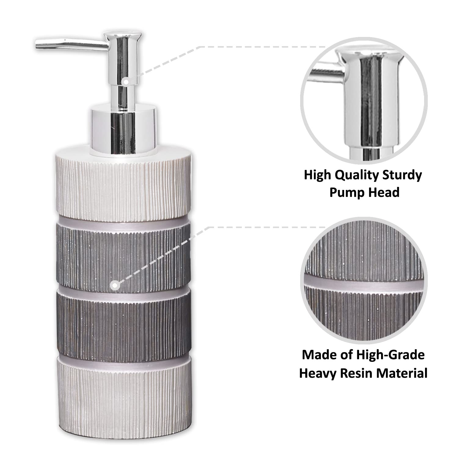Popular Bath Modern Line, Lotion Pump, Grey