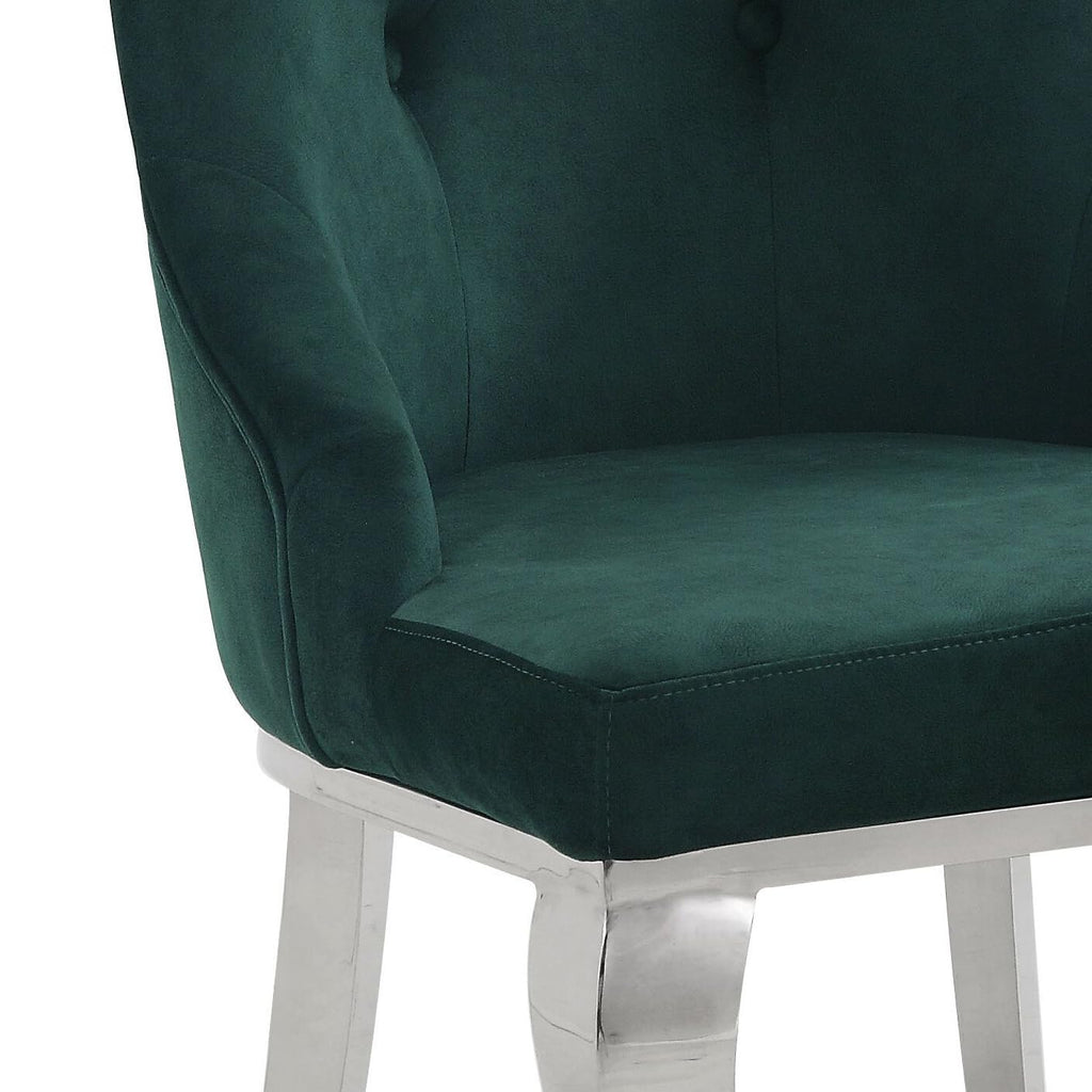 ACME Furniture Set of 2 Fabric Upholstered Side Chairs