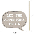 Big Dot Of Happiness Funny World Awaits - Travel Themed Photo Booth Props Kit - 10 Piece